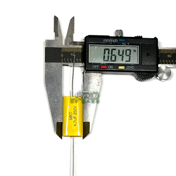 4.7uF 250V Metallized Polyester Film Capacitor (2 Pack)
