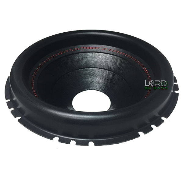 Lord Of Bass 8" Subwoofer Cone – 2.5" VCID, Red Stitch, Universal Fit (CN8026RS)