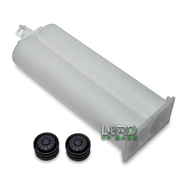 50ml Empty 1:1 ratio 2-Part Cartridge With Sealing Cap & Pistons