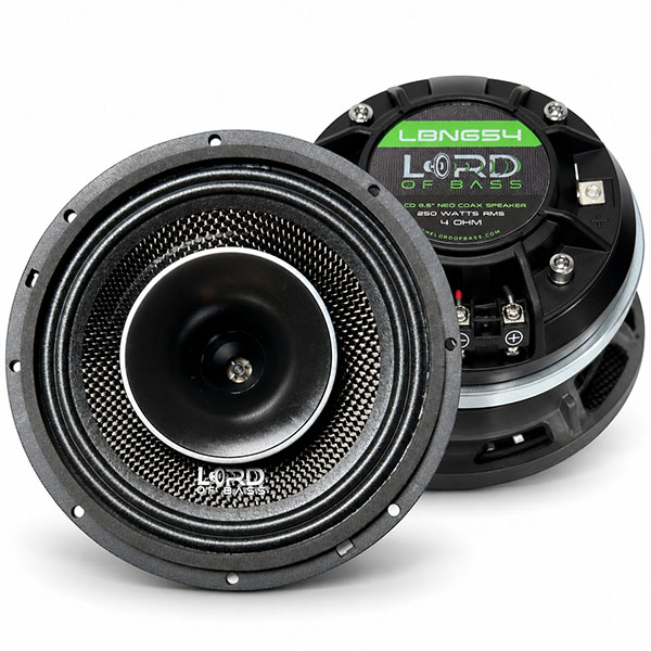 LBN654 6.5" Carbon Fiber NEO HLCD Coaxial Speakers – Pair