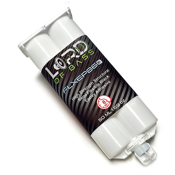 FLXEP860 Black Semi-Flexible Two-Part Epoxy Adhesive – 50ml Cartridge 1:1 Ratio