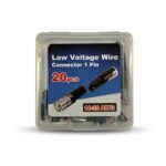 Low Voltage Wire Connector 1 Pin 16-20 AWG Quick Disconnect Electrical Connector