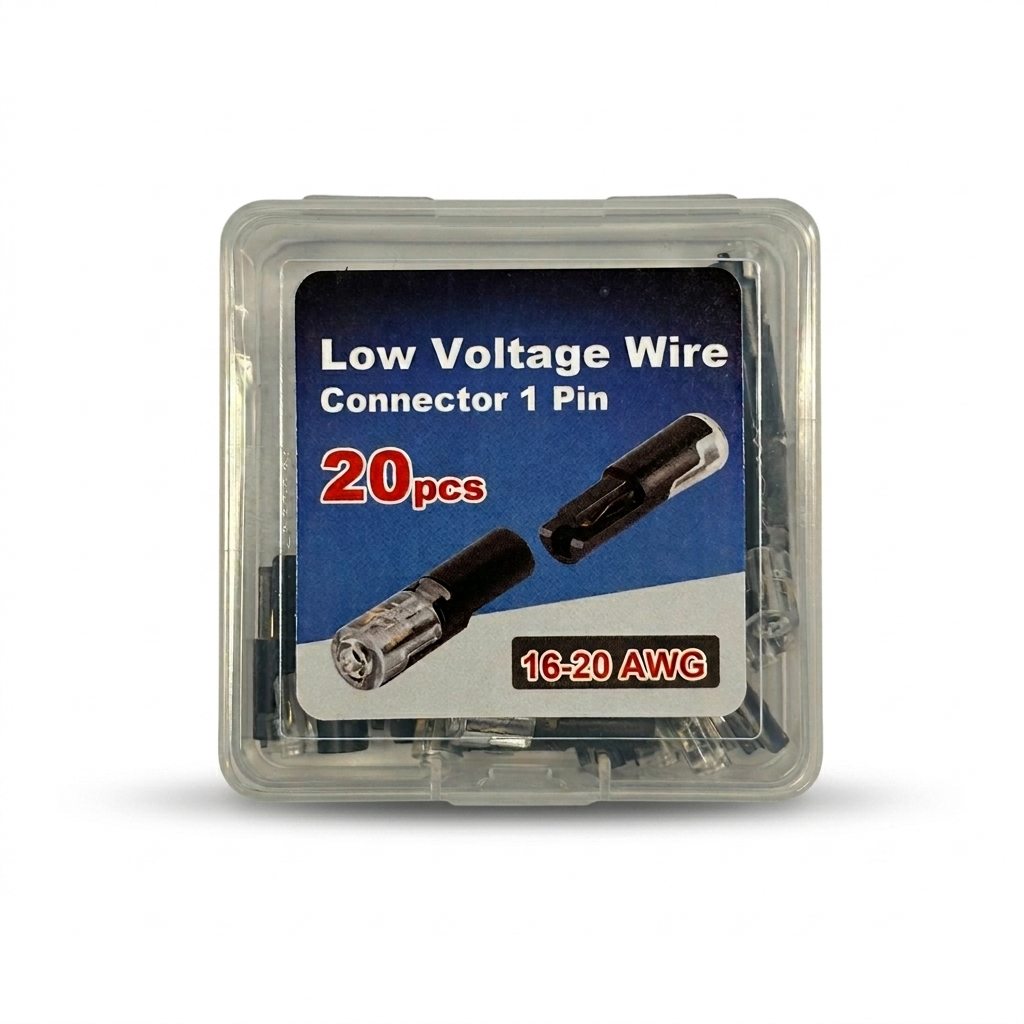 Low Voltage Wire Connector 1 Pin 16-20 AWG Quick Disconnect Electrical Connector
